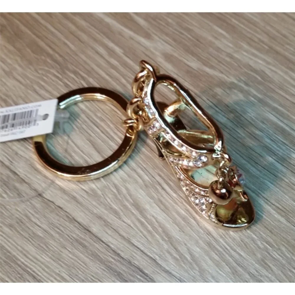 Nwt Alexander Kalifano Dazzle Shoe Key Chain Ring